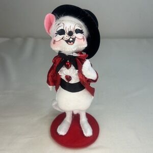 NWT Annalee Sweetheart Boy Mouse Top Hat Heart Rhinestone Buttons 2009 Valentine